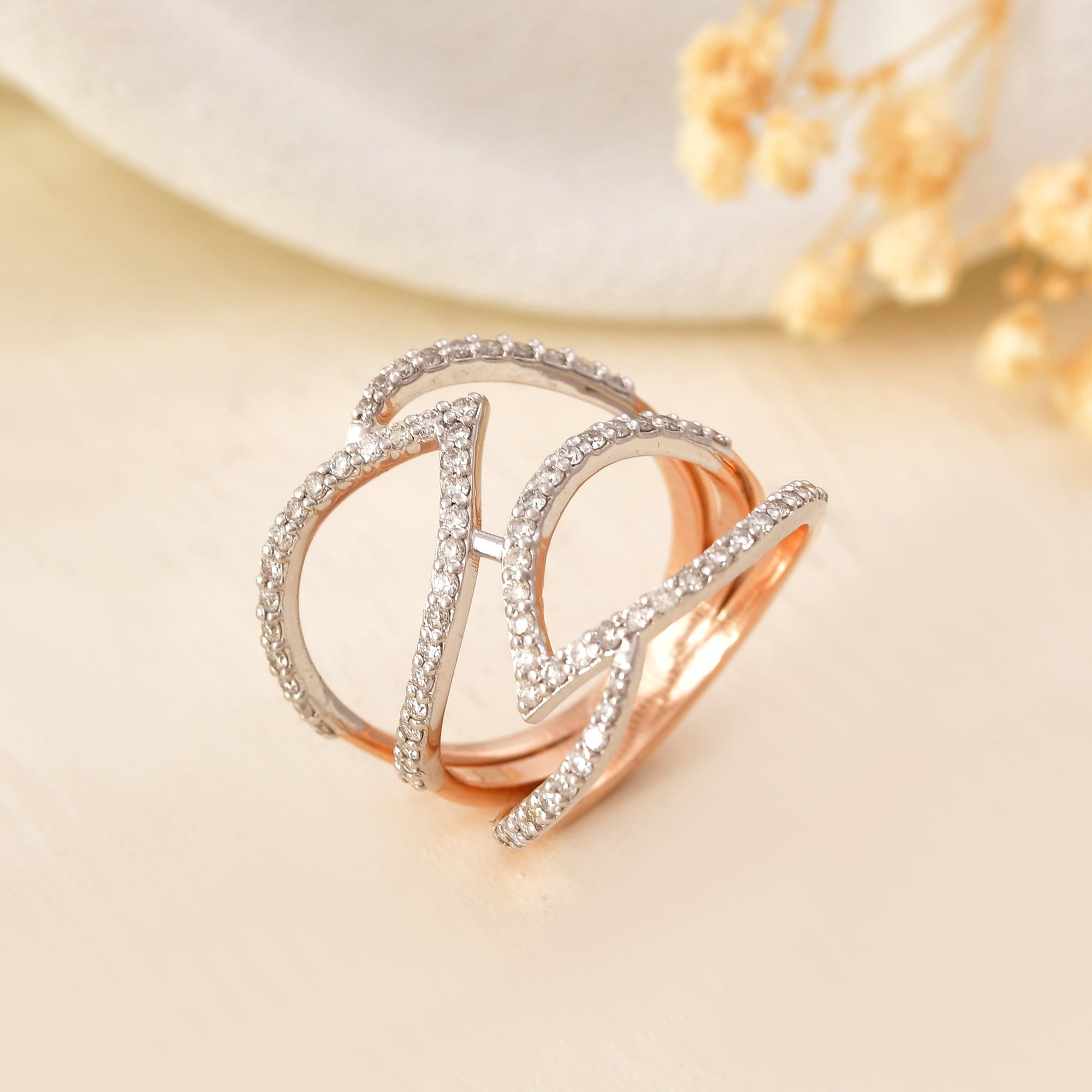 Modern Muse: Statement Band Ring With Designer Flair