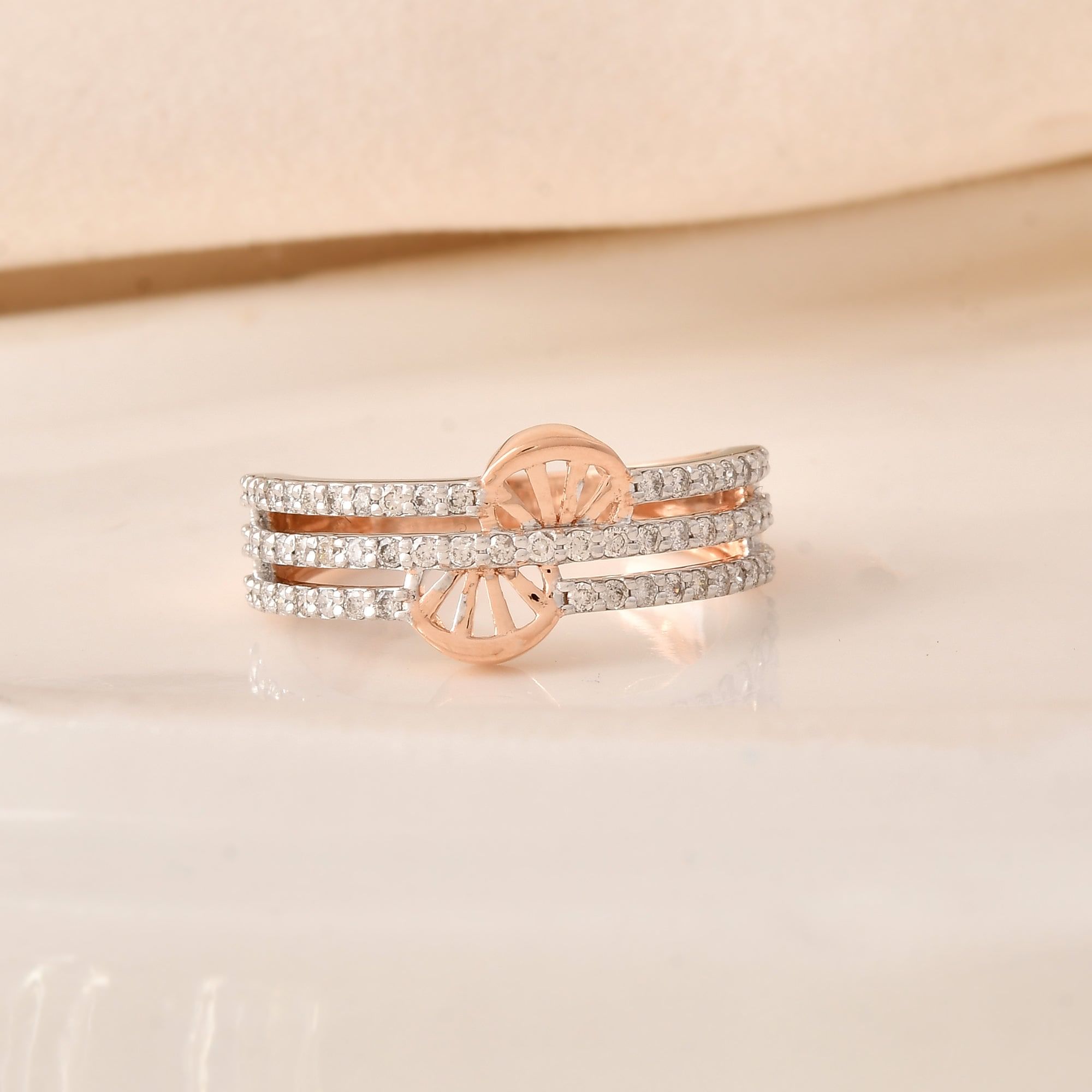 Allureband: Your Go-To Glam Round Diamond Ring